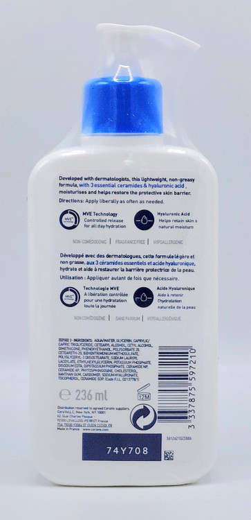 لوسیون و مرطوب کننده 236 میل سراوی CeraVe